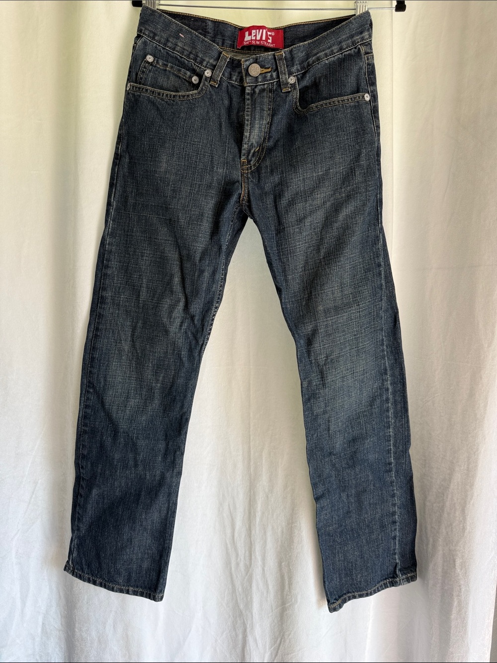 VTG Levi's 514 Young Mens Indigo Straight Jeans 16reg 28x28